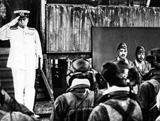 Foto del Almirante Yamamoto el 18 de abril de 1943