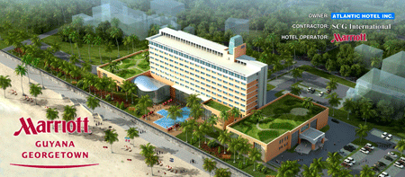 marriott hotel guyana controversial lights georgetown