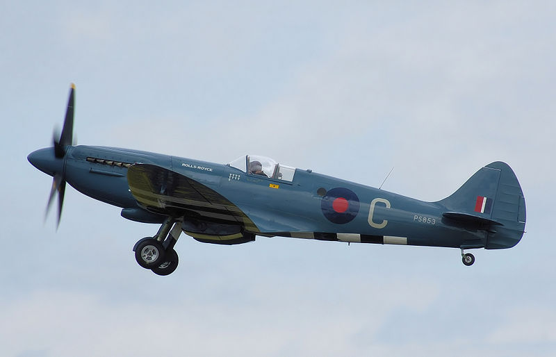 Supermarine Spitfire PR Mk.XIX. Nº de Serie PS853, conservado en el Bristol Filton Airport en Bristol, Inglaterra