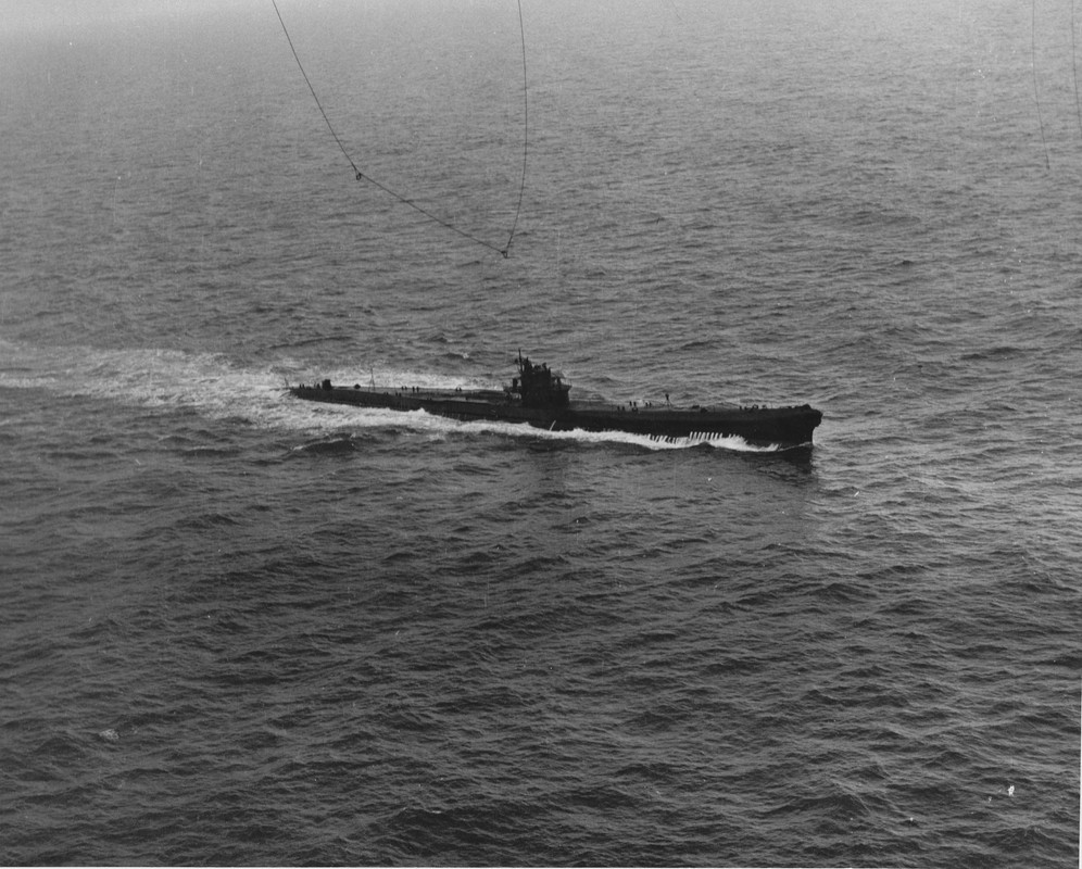 El USS Barracuda SS-163 el 29 de octubre de 1943