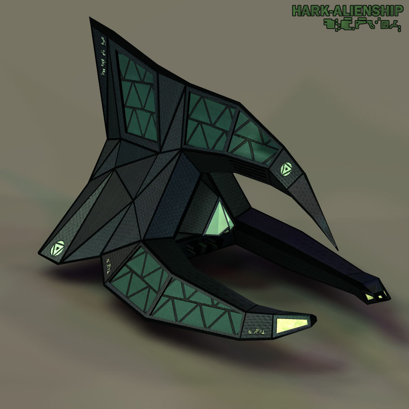 Alien Spaceship I by 3-D-C