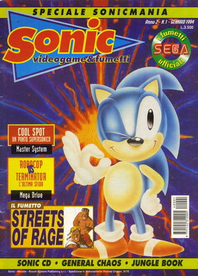 Sonic Videogame e Fumetti - 3 Gennaio 1994 - ITA