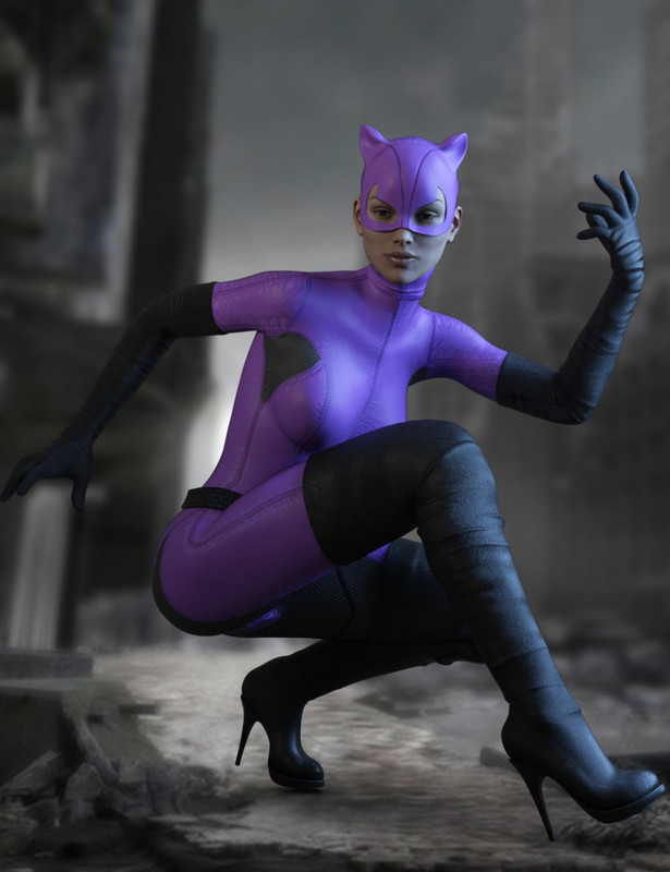 X-Fashion Kitty Girl Outfit for Genesis 3 Female(s)