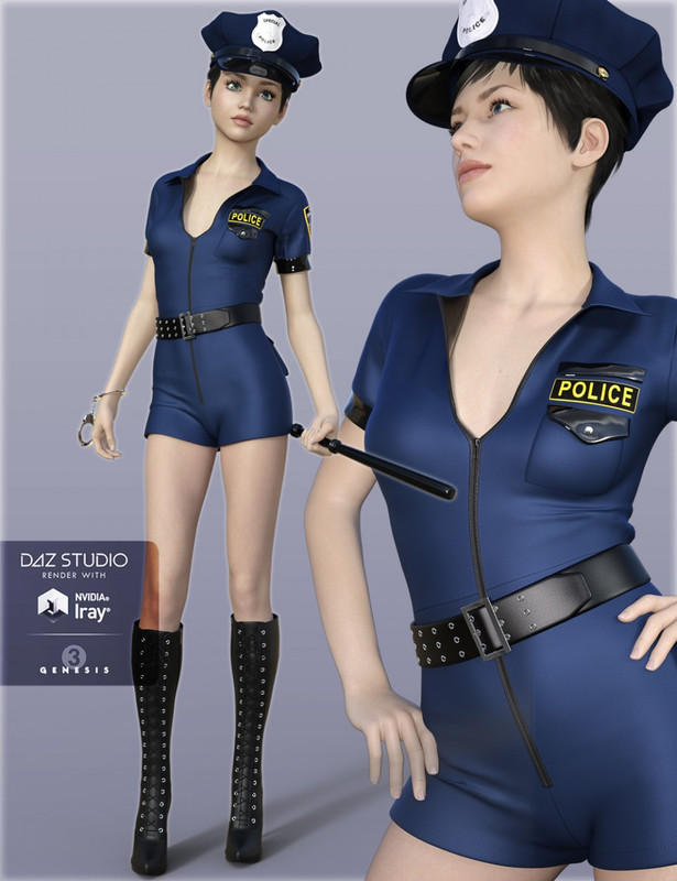 00 main hc sexy police costume for genesis 3 fem